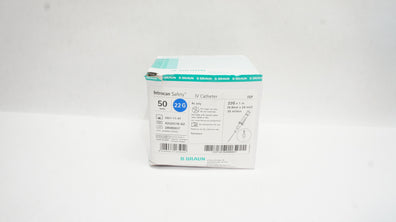 B.Braun 4252519-02 Introcan Safety IV Cath. 22G x 1inch x 35ml/min - Box of 50